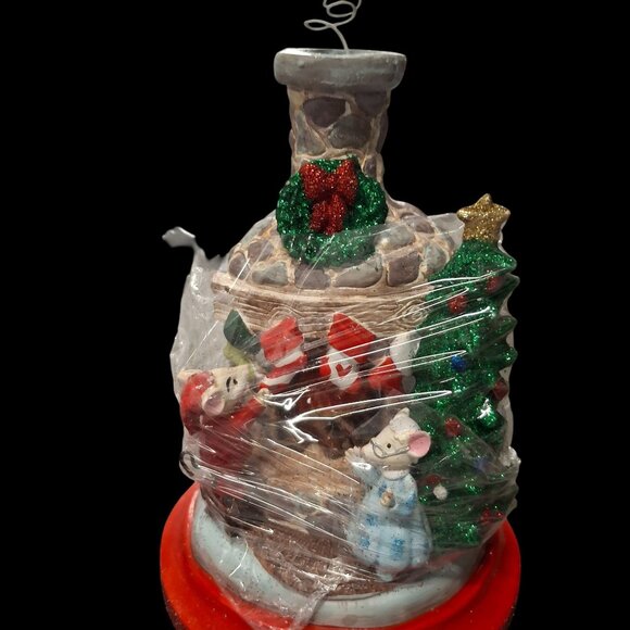 Kurt Adler Hollywood Nutcracker Santa Figurine  Glitter  Christmas Scene Topper - Picture 3 of 7